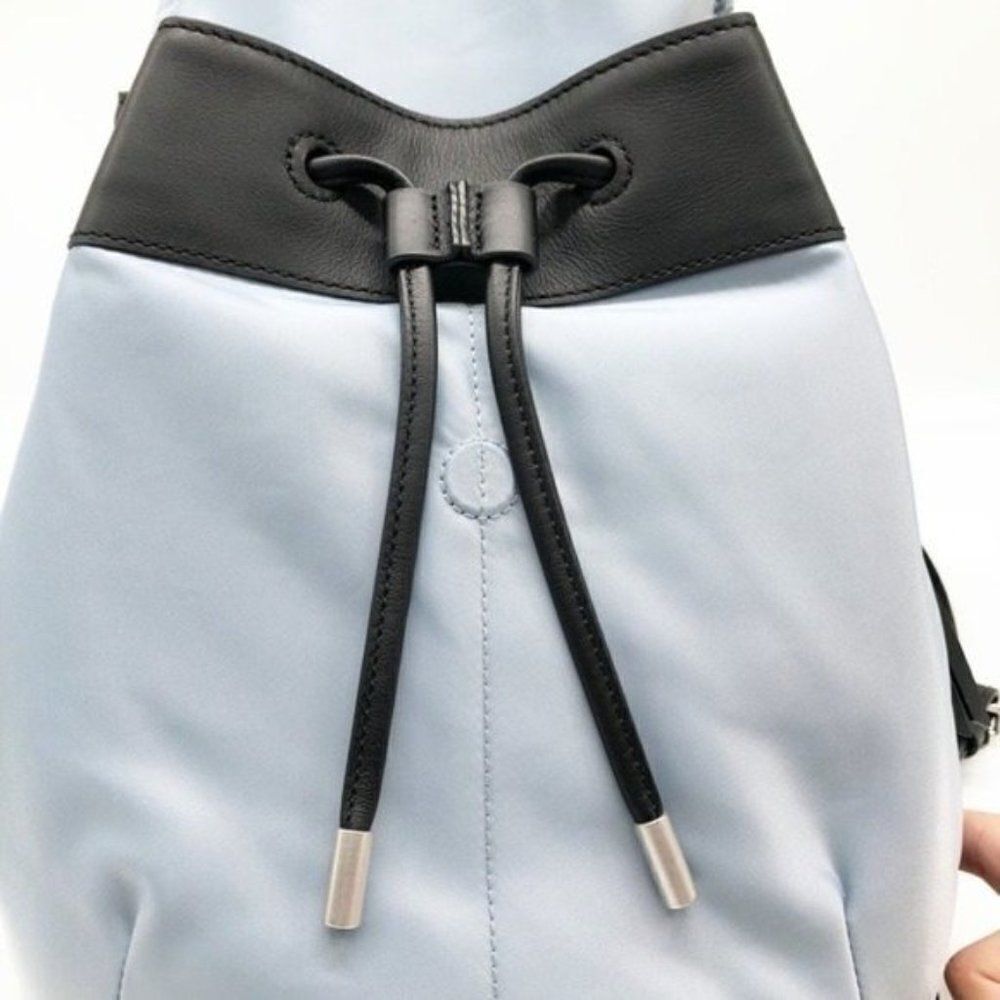 RAG & BONE Nylon & Leather Blue Mini Backpack - Picture 3 of 9